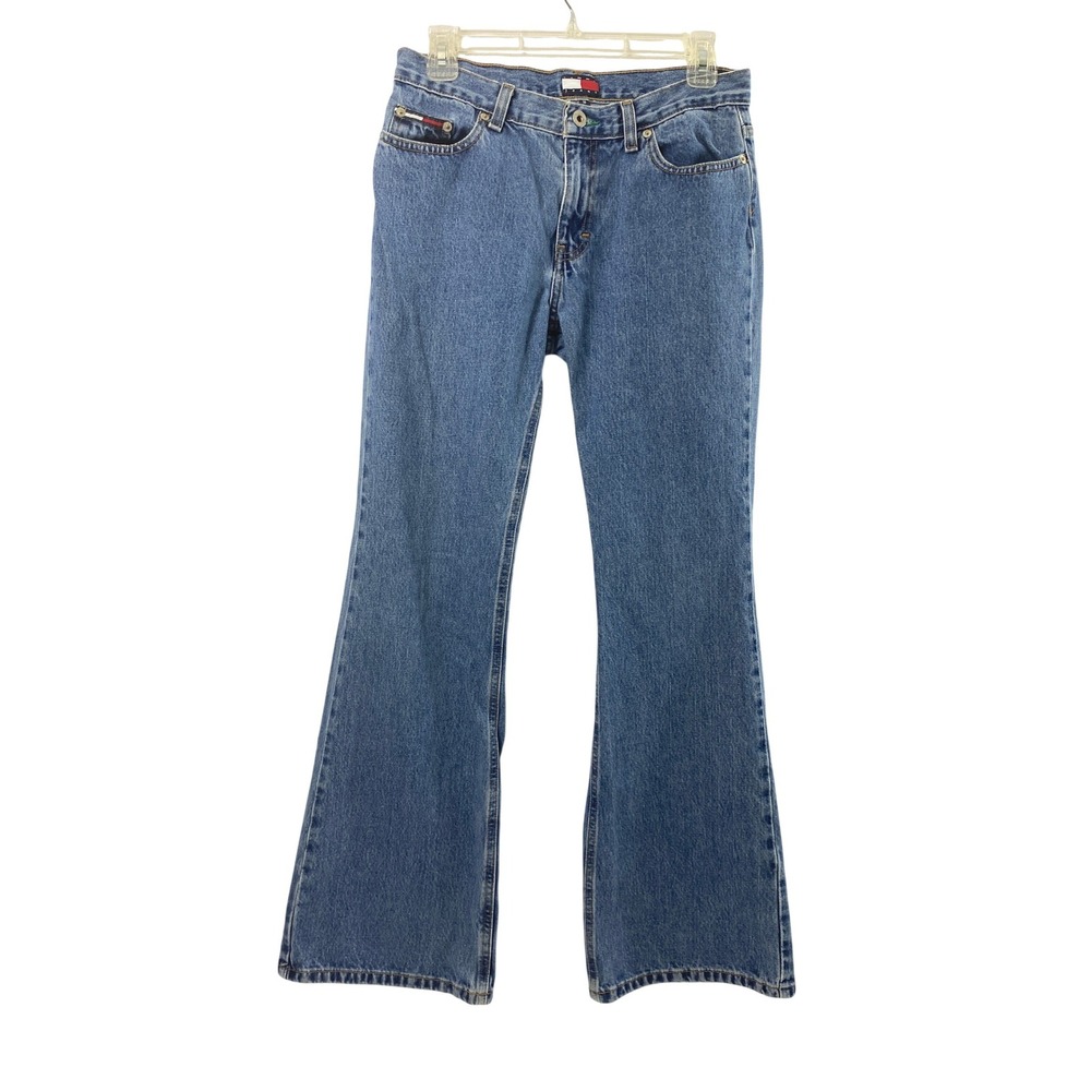 Tommy Hilfiger Vintage Flare Jeans Womens Size 9 Medium Wash High Rise Denim